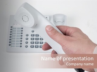 Telephony Telecommunication Contacts PowerPoint Template