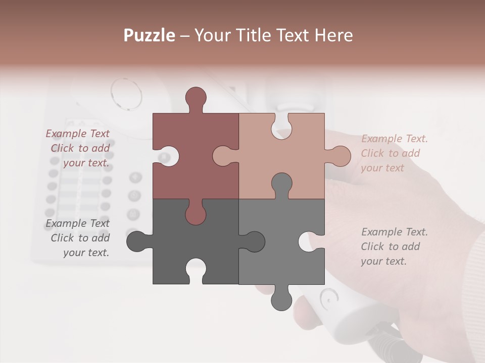 Telephony Telecommunication Contacts PowerPoint Template