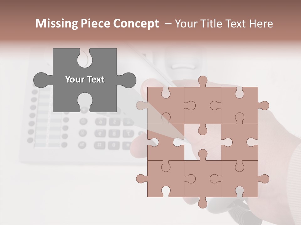 Telephony Telecommunication Contacts PowerPoint Template