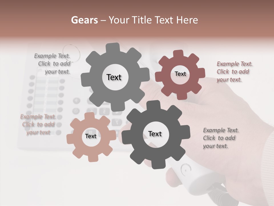 Telephony Telecommunication Contacts PowerPoint Template