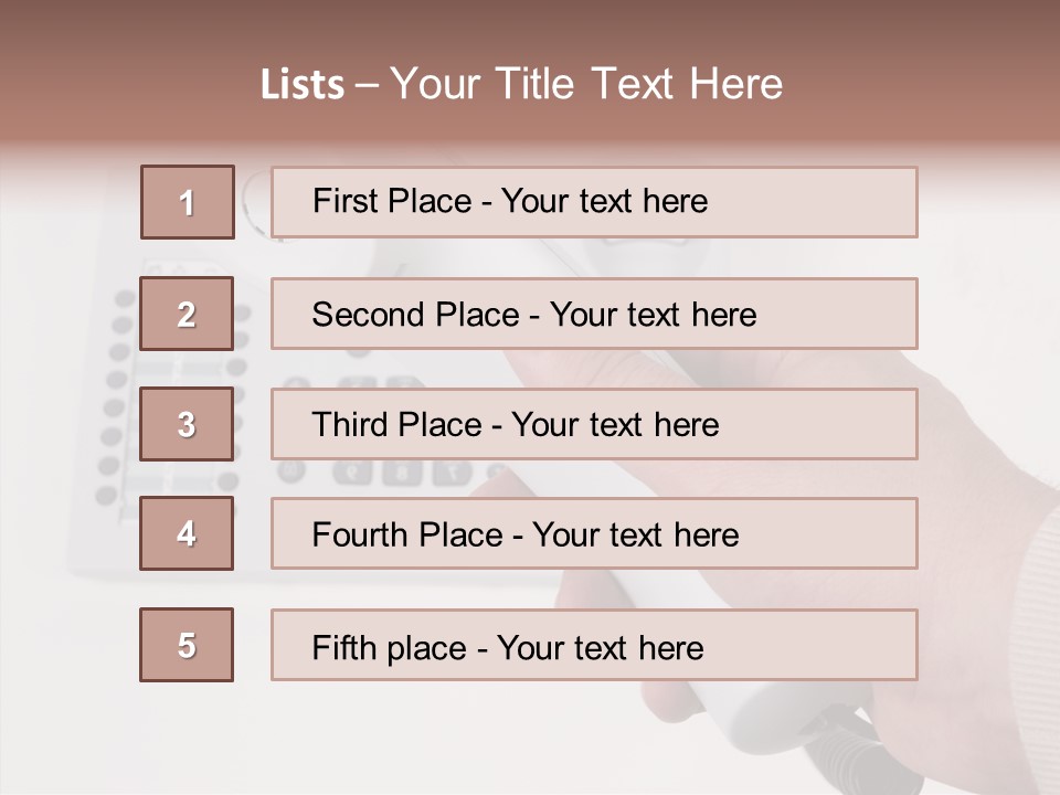 Telephony Telecommunication Contacts PowerPoint Template