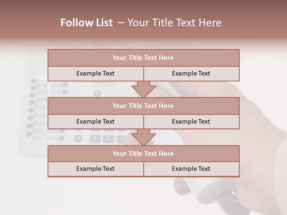 Telephony Telecommunication Contacts PowerPoint Template