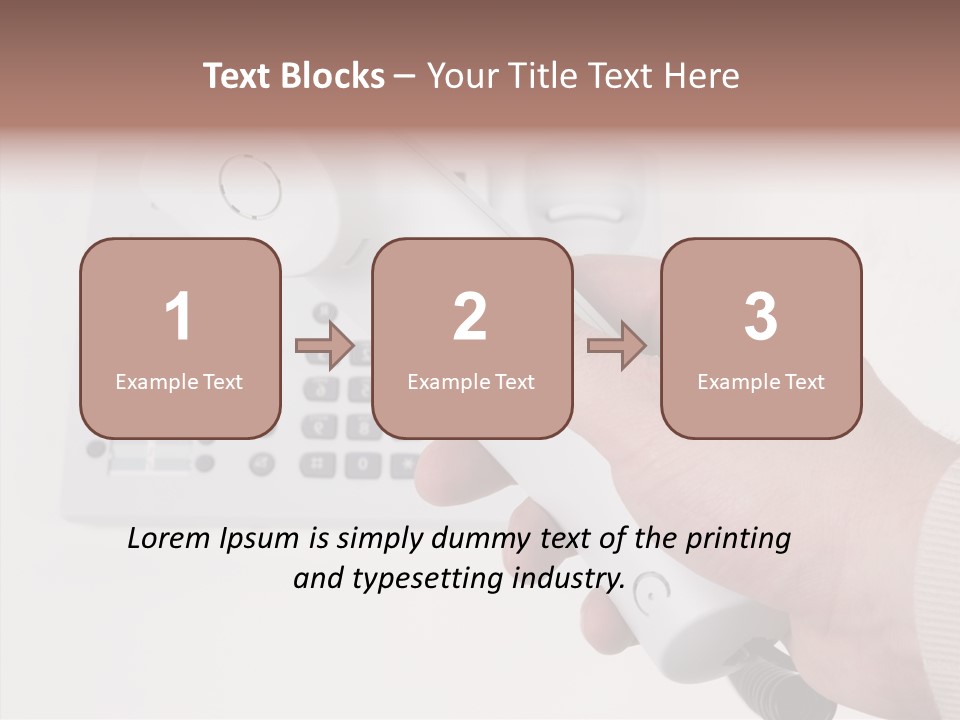 Telephony Telecommunication Contacts PowerPoint Template
