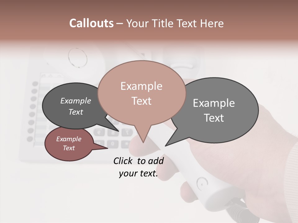 Telephony Telecommunication Contacts PowerPoint Template