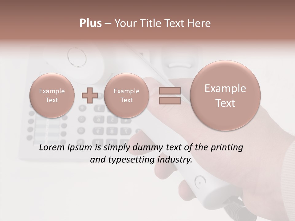 Telephony Telecommunication Contacts PowerPoint Template