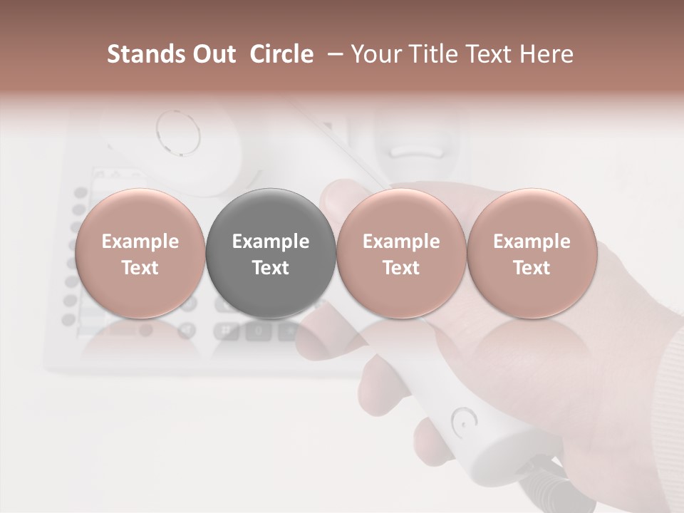 Telephony Telecommunication Contacts PowerPoint Template