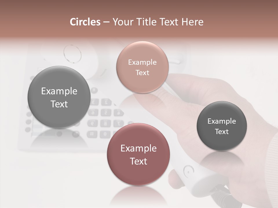 Telephony Telecommunication Contacts PowerPoint Template