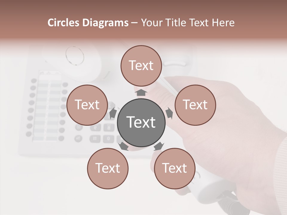Telephony Telecommunication Contacts PowerPoint Template