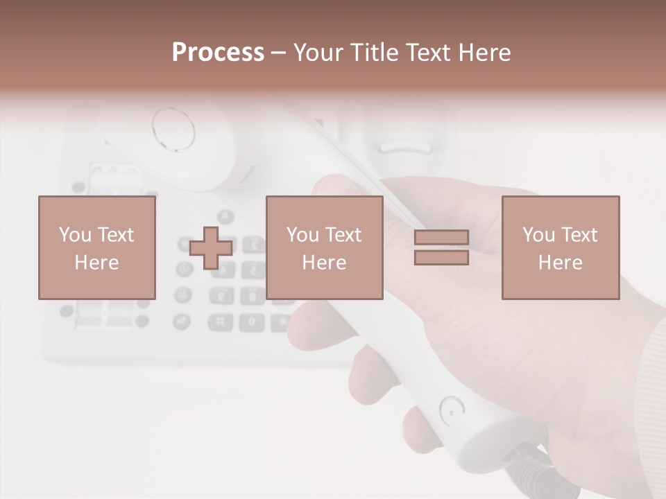 Telephony Telecommunication Contacts PowerPoint Template