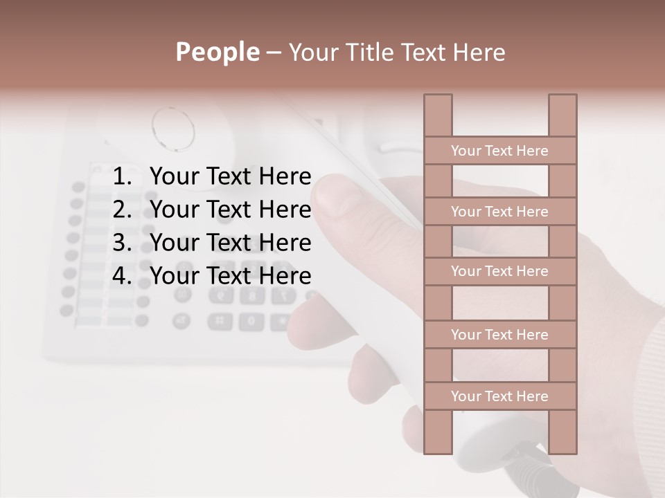 Telephony Telecommunication Contacts PowerPoint Template