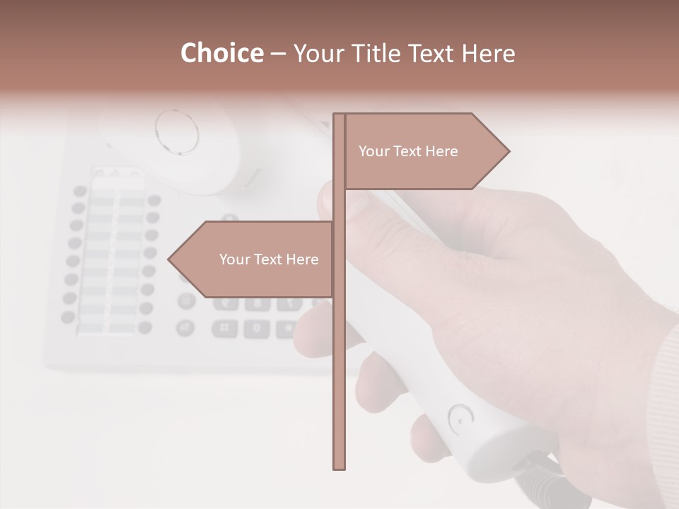 Telephony Telecommunication Contacts PowerPoint Template