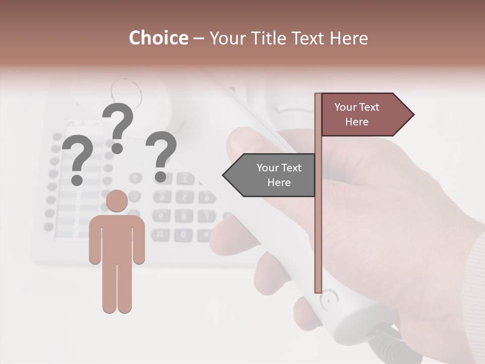 Telephony Telecommunication Contacts PowerPoint Template