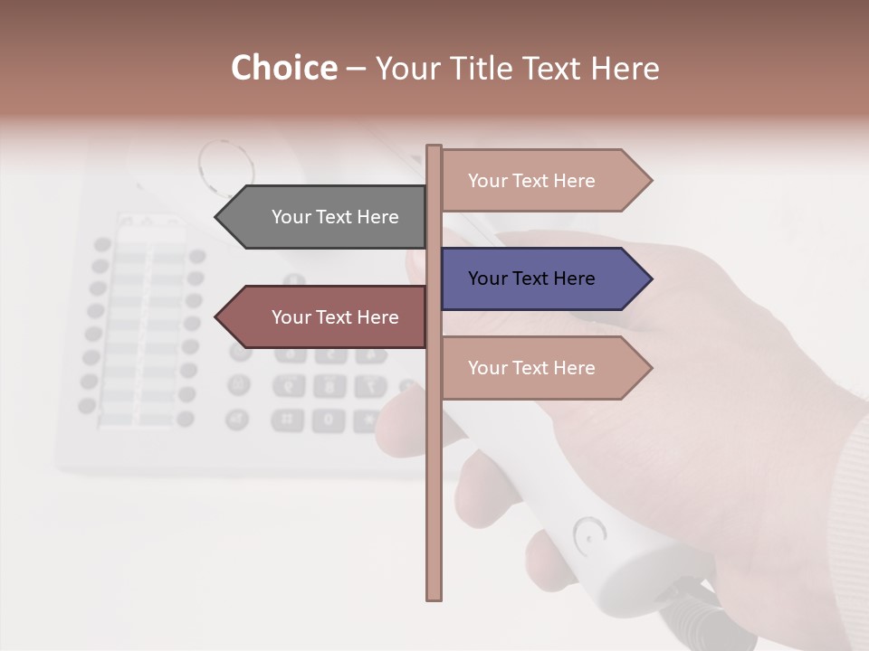 Telephony Telecommunication Contacts PowerPoint Template