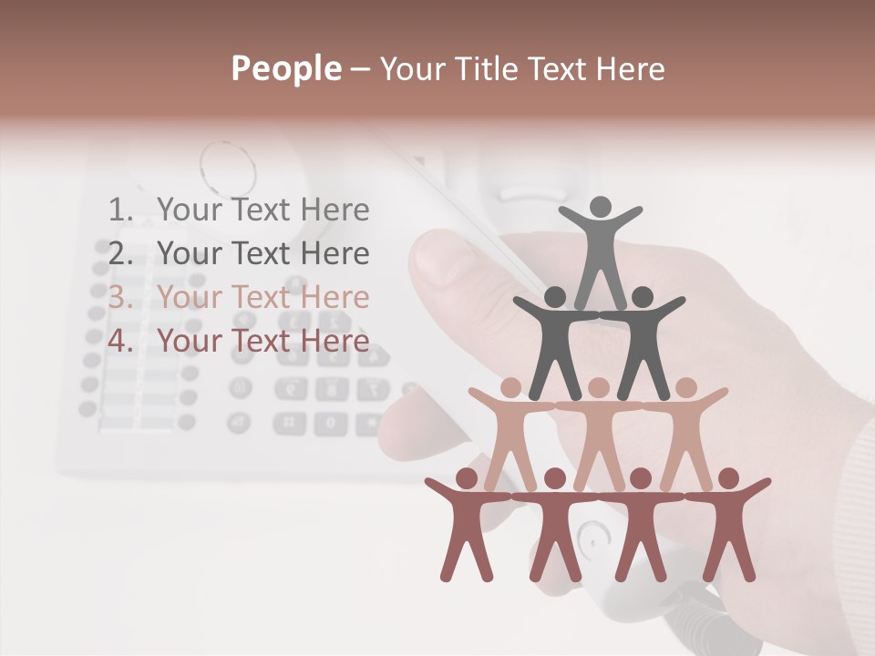 Telephony Telecommunication Contacts PowerPoint Template
