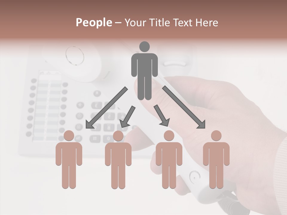 Telephony Telecommunication Contacts PowerPoint Template