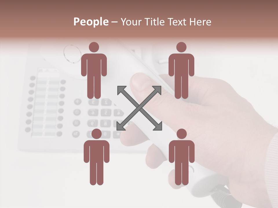 Telephony Telecommunication Contacts PowerPoint Template