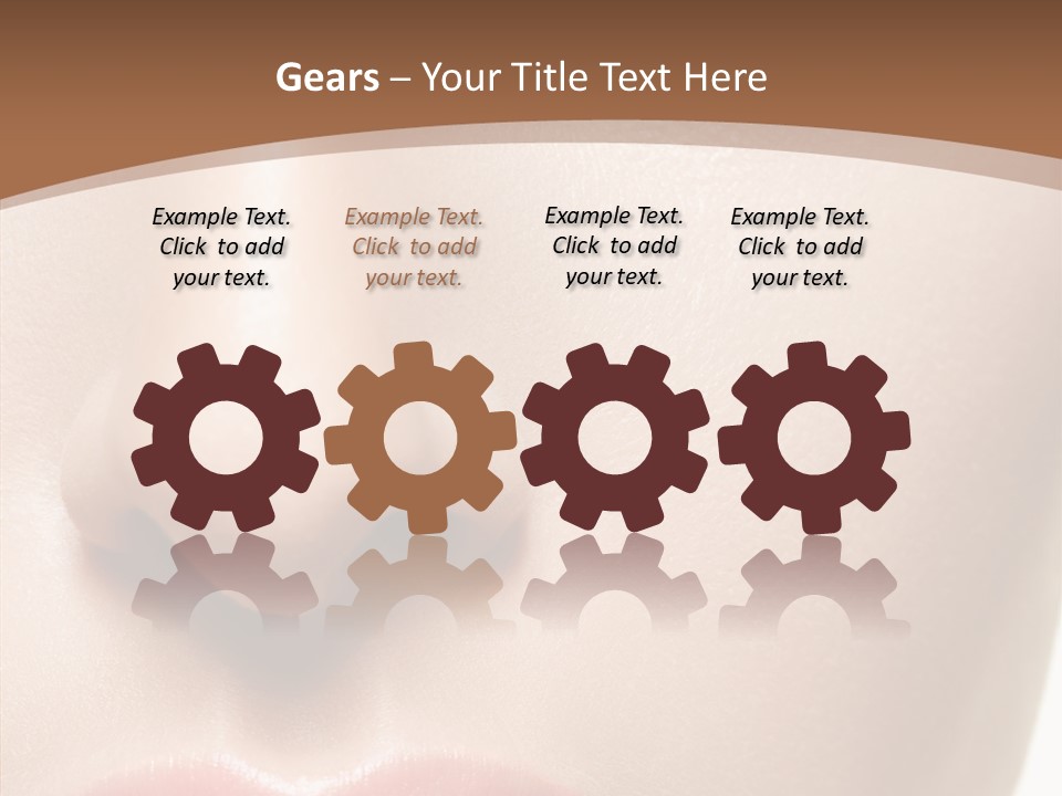 Table Meeting Human PowerPoint Template