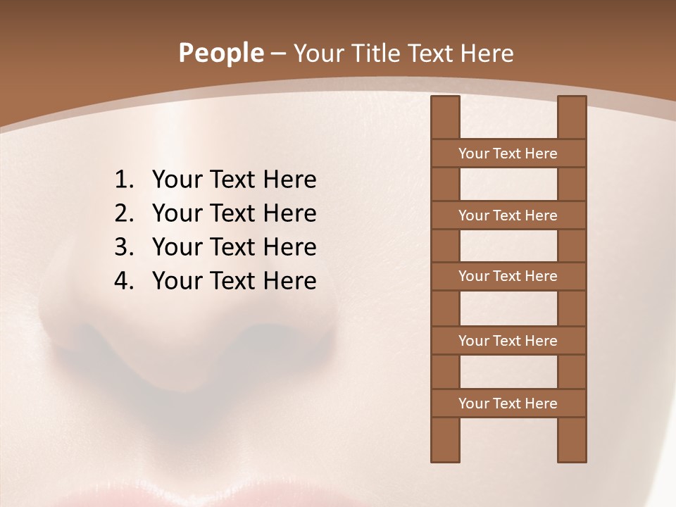 Table Meeting Human PowerPoint Template