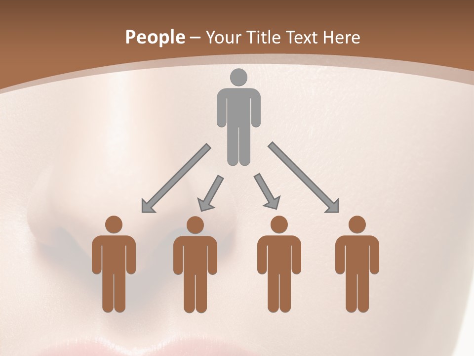 Table Meeting Human PowerPoint Template