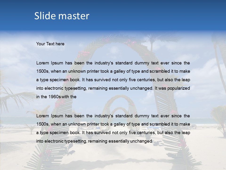 Travel Paradise Scenic PowerPoint Template