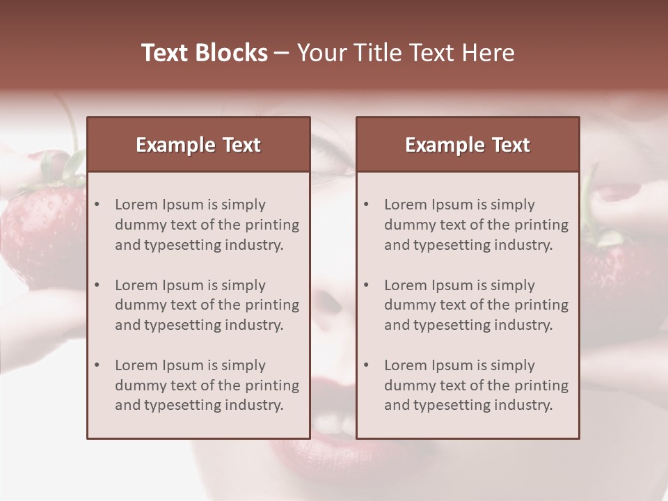 Blue Pretty People PowerPoint Template