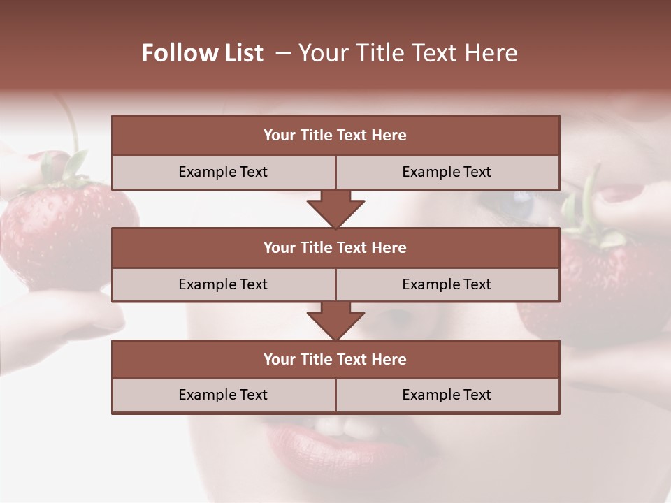 Blue Pretty People PowerPoint Template