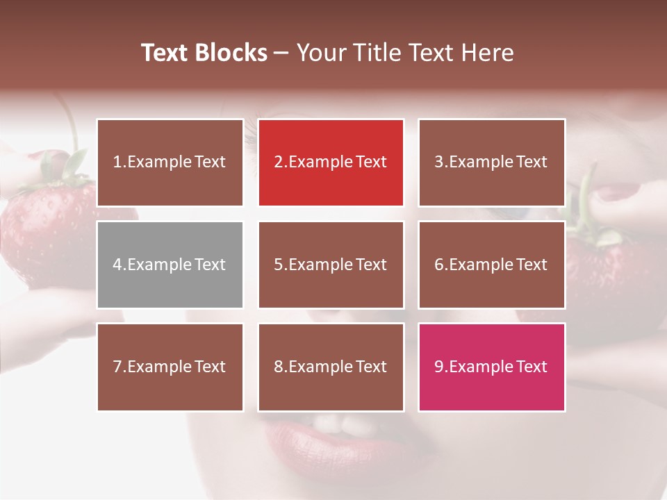 Blue Pretty People PowerPoint Template