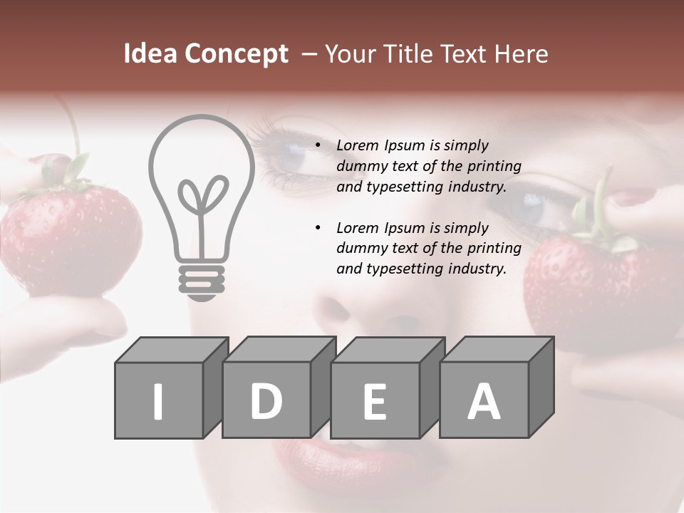 Blue Pretty People PowerPoint Template