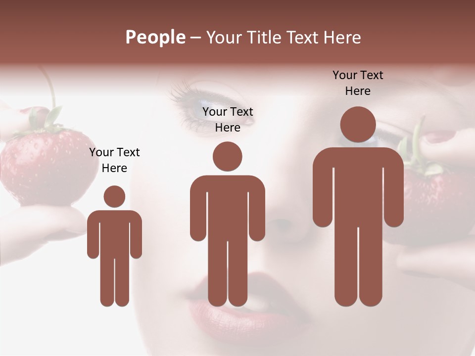 Blue Pretty People PowerPoint Template