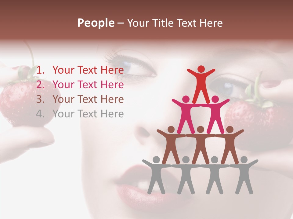 Blue Pretty People PowerPoint Template
