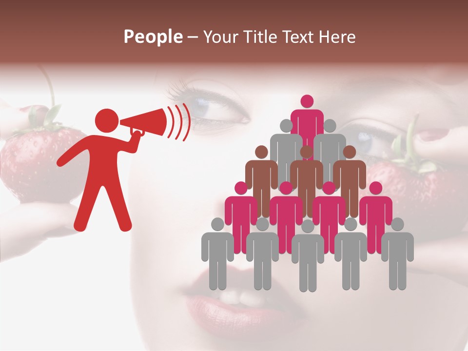 Blue Pretty People PowerPoint Template