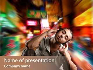 Listen Technology Light PowerPoint Template