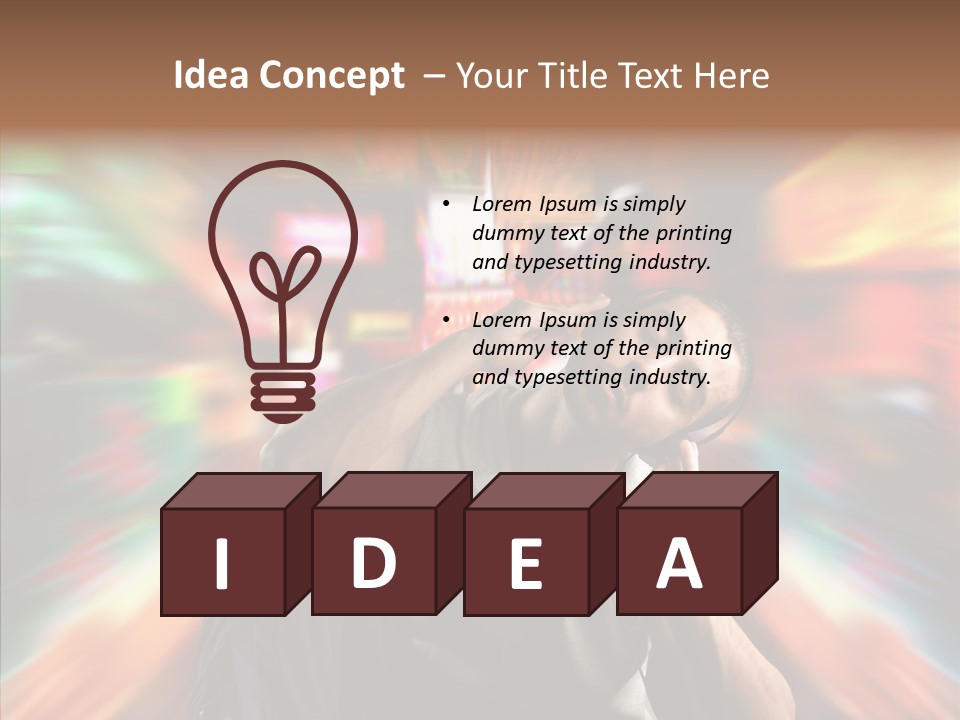 Listen Technology Light PowerPoint Template