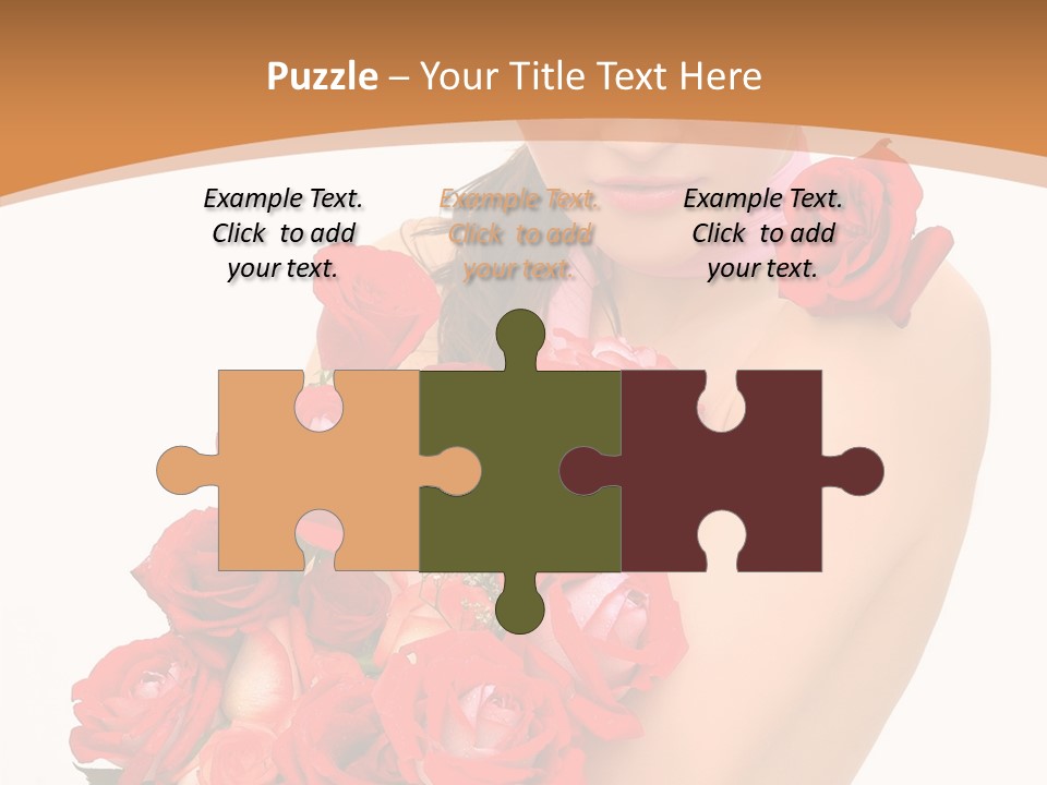 Person Smiling Pretty PowerPoint Template