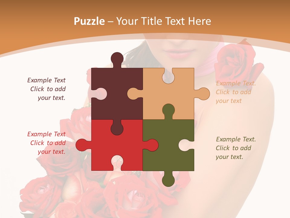 Person Smiling Pretty PowerPoint Template