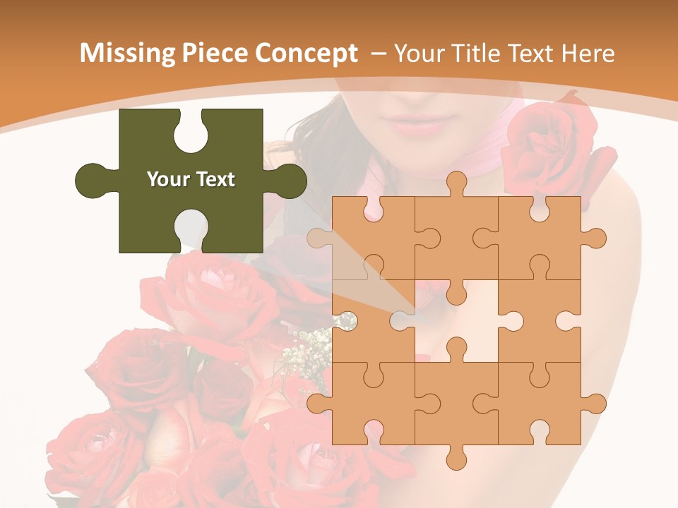 Person Smiling Pretty PowerPoint Template