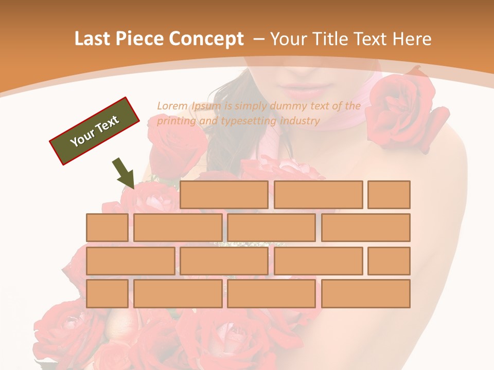 Person Smiling Pretty PowerPoint Template