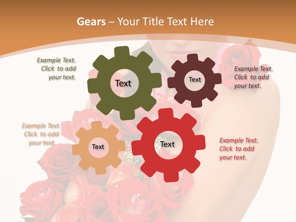 Person Smiling Pretty PowerPoint Template