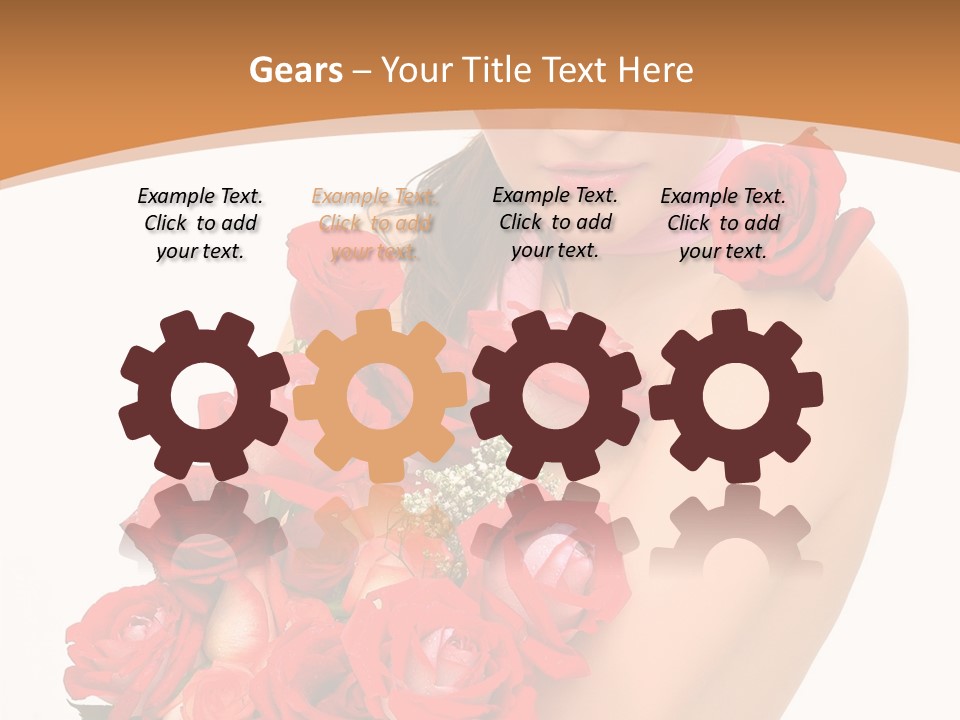 Person Smiling Pretty PowerPoint Template