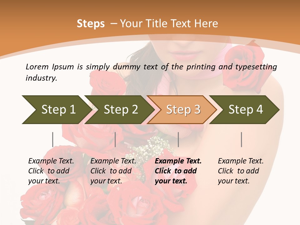 Person Smiling Pretty PowerPoint Template