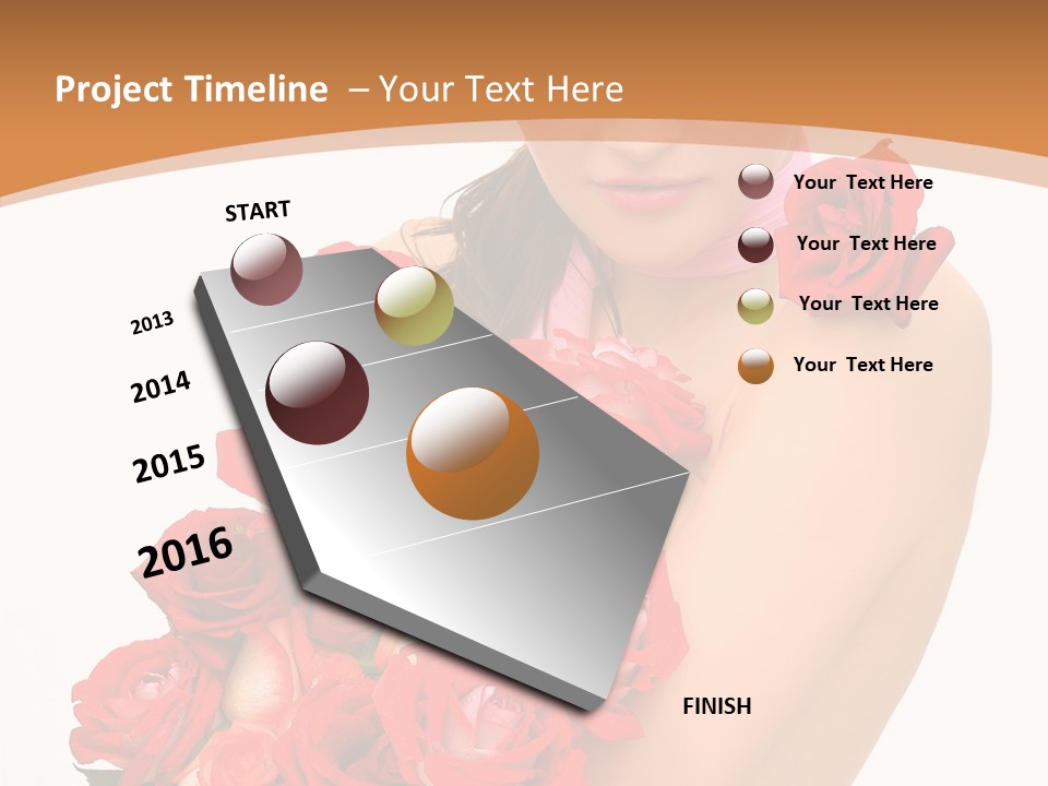 Person Smiling Pretty PowerPoint Template