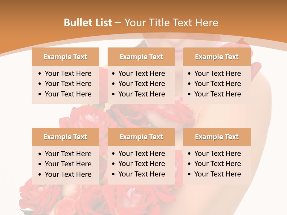 Person Smiling Pretty PowerPoint Template