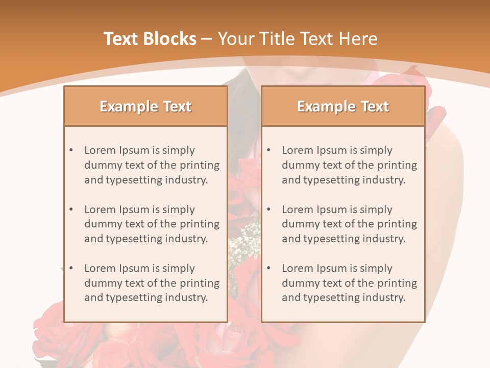 Person Smiling Pretty PowerPoint Template