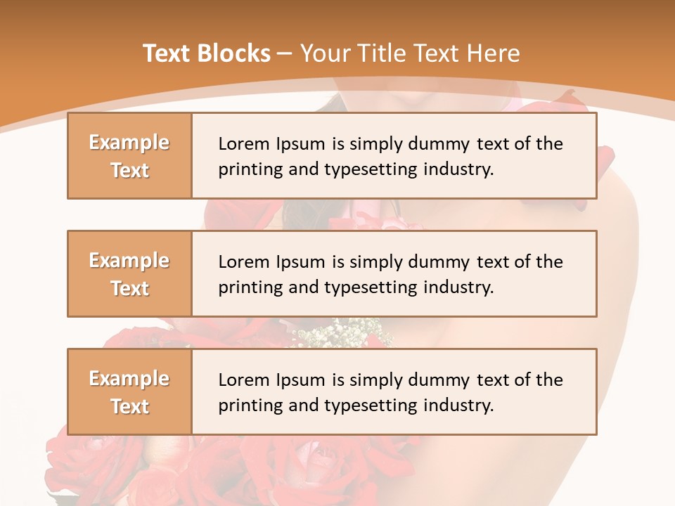 Person Smiling Pretty PowerPoint Template