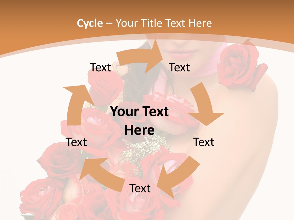 Person Smiling Pretty PowerPoint Template