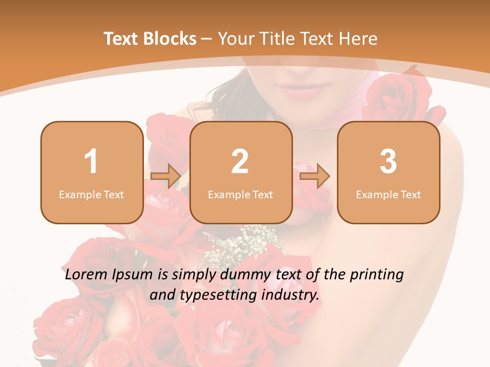 Person Smiling Pretty PowerPoint Template