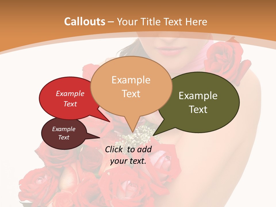 Person Smiling Pretty PowerPoint Template