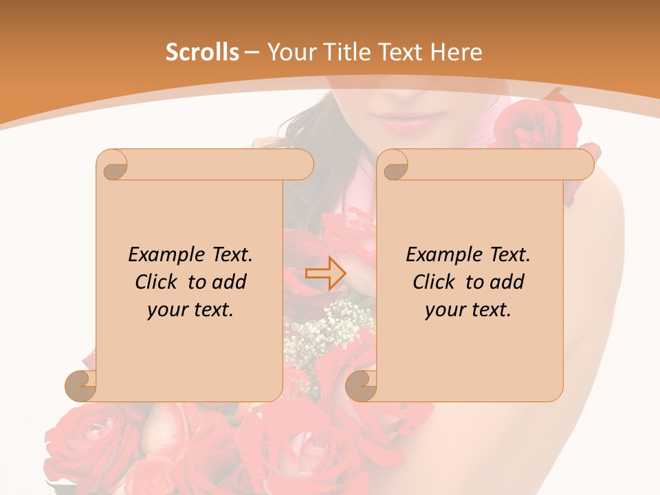 Person Smiling Pretty PowerPoint Template