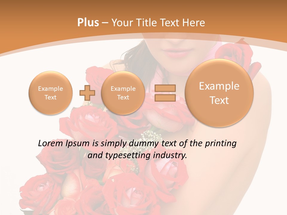 Person Smiling Pretty PowerPoint Template