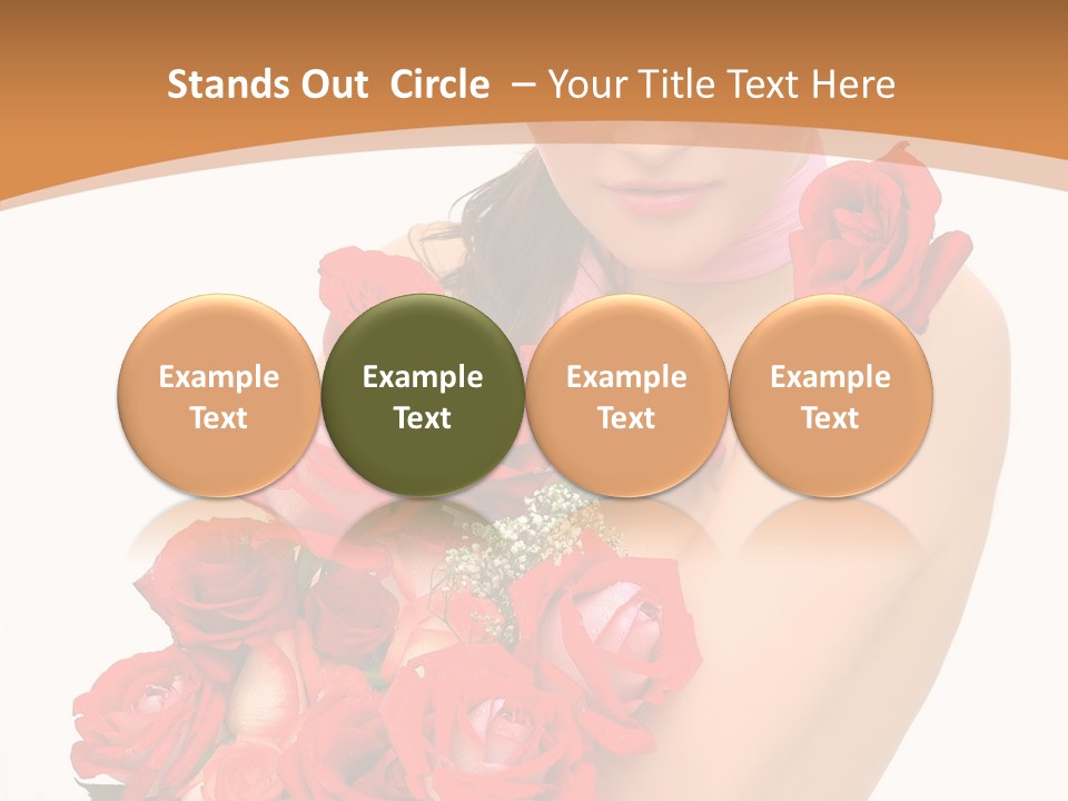 Person Smiling Pretty PowerPoint Template